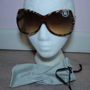 Von Zipper Oversized Square Cat-Eye Tortoise Brown Acetate Sunglasses